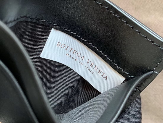 Bottega Veneta Small Card Case in Nero Nappa Lambskin