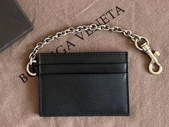 Bottega Veneta Small Card Case in Nero Nappa Lambskin