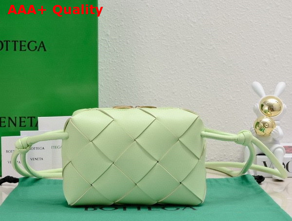 Bottega Veneta Small Cassette Camera Bag in Fennel Soft Lambskin Leather Replica