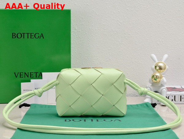 Bottega Veneta Small Cassette Camera Bag in Fennel Soft Lambskin Leather Replica