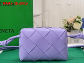 Bottega Veneta Small Cassette Camera Bag in Lilac Soft Lambskin Leather Replica