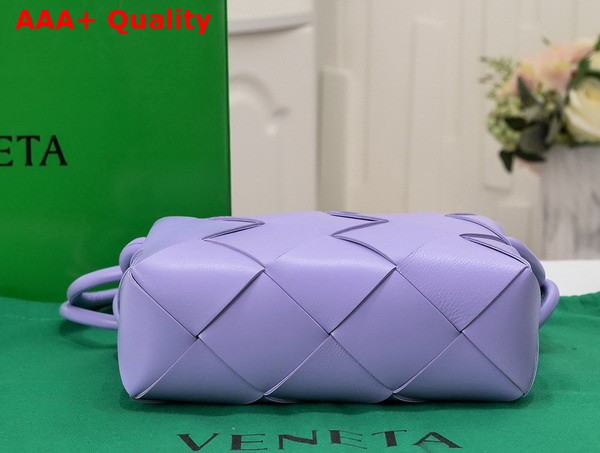 Bottega Veneta Small Cassette Camera Bag in Lilac Soft Lambskin Leather Replica