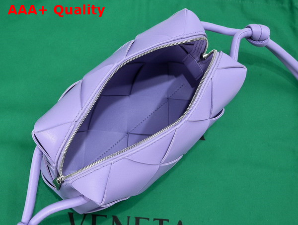 Bottega Veneta Small Cassette Camera Bag in Lilac Soft Lambskin Leather Replica