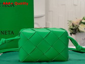 Bottega Veneta Small Cassette Camera Bag in Parakeet Soft Lambskin Leather Replica