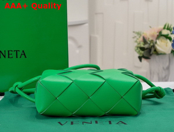 Bottega Veneta Small Cassette Camera Bag in Parakeet Soft Lambskin Leather Replica