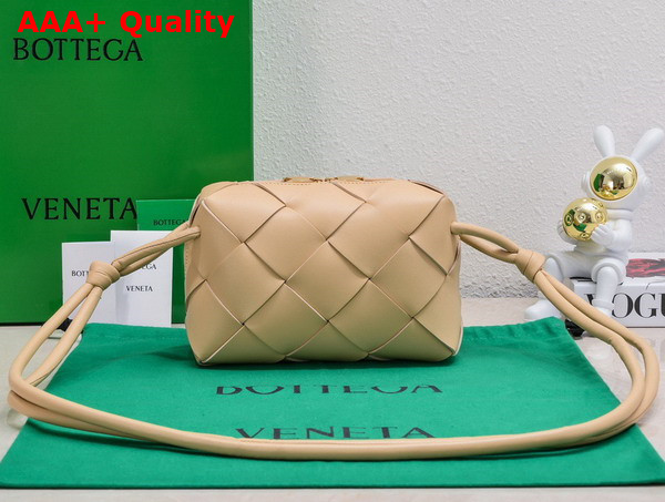 Bottega Veneta Small Cassette Camera Bag in Porridge Soft Lambskin Leather Replica