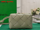 Bottega Veneta Small Cassette Camera Bag in Travertine Soft Lambskin Leather Replica