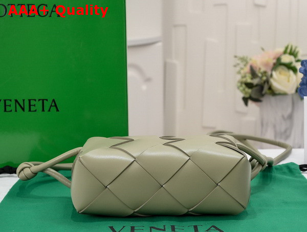 Bottega Veneta Small Cassette Camera Bag in Travertine Soft Lambskin Leather Replica