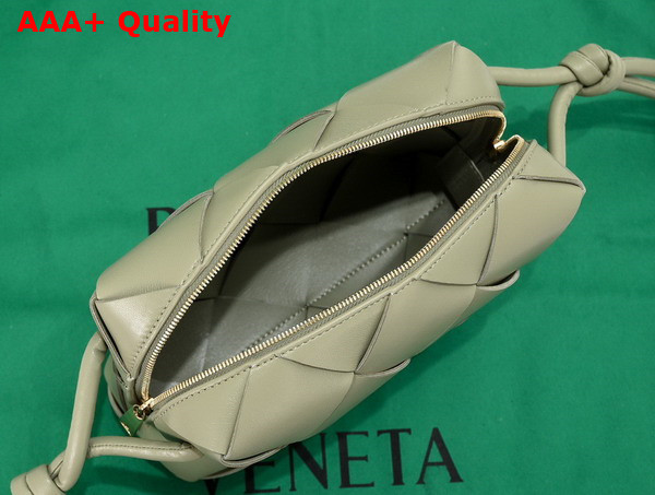 Bottega Veneta Small Cassette Camera Bag in Travertine Soft Lambskin Leather Replica