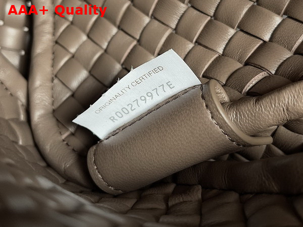 Bottega Veneta Small Cobble Shoulder Bag in Chocolate Soft Padded Intreccio Leather Replica