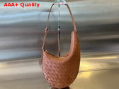 Bottega Veneta Small Drop Bag Wood Intrecciato Leather Replica