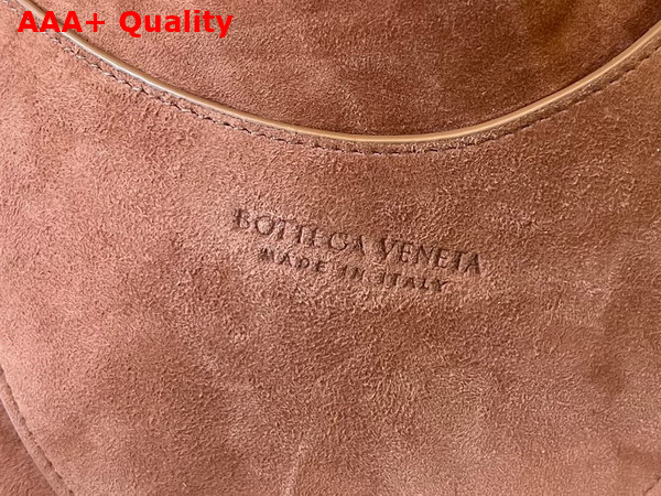 Bottega Veneta Small Drop Bag Wood Intrecciato Leather Replica