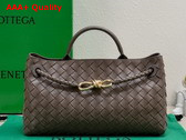 Bottega Veneta Small East West Andiamo Bag in Fondant Intrecciato Leather Replica