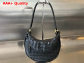 Bottega Veneta Small Gemelli Bag in Black Intrecciato Leather Replica