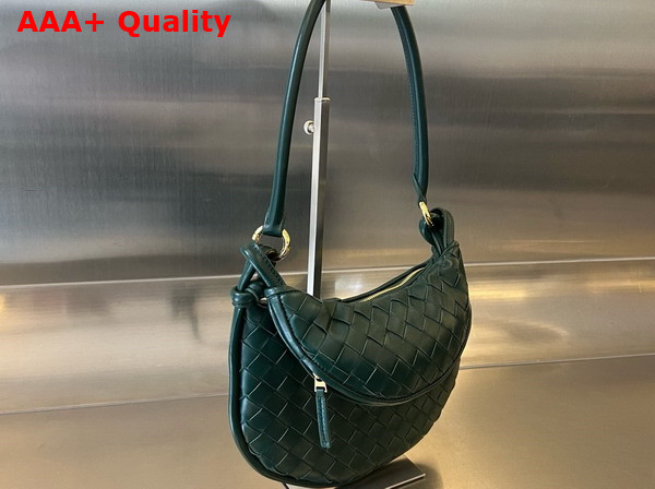 Bottega Veneta Small Gemelli Bag in Green Intrecciato Leather Replica