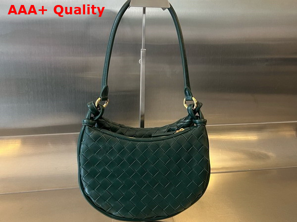 Bottega Veneta Small Gemelli Bag in Green Intrecciato Leather Replica