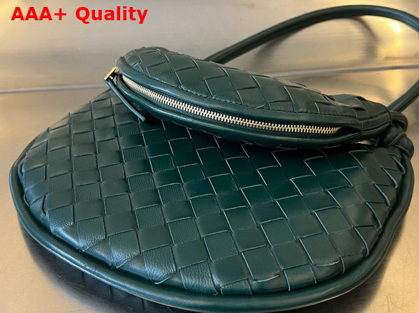 Bottega Veneta Small Gemelli Bag in Green Intrecciato Leather Replica