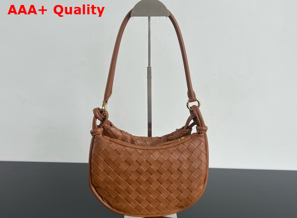 Bottega Veneta Small Gemelli Bag in Light Wood Intrecciato Leather Replica