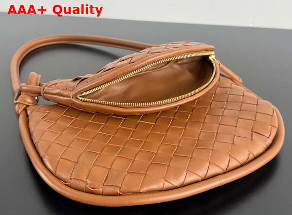 Bottega Veneta Small Gemelli Bag in Light Wood Intrecciato Leather Replica