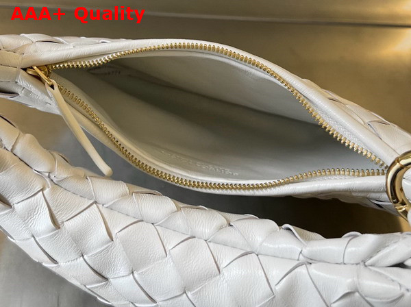 Bottega Veneta Small Gemelli Bag in White Intrecciato Leather Replica