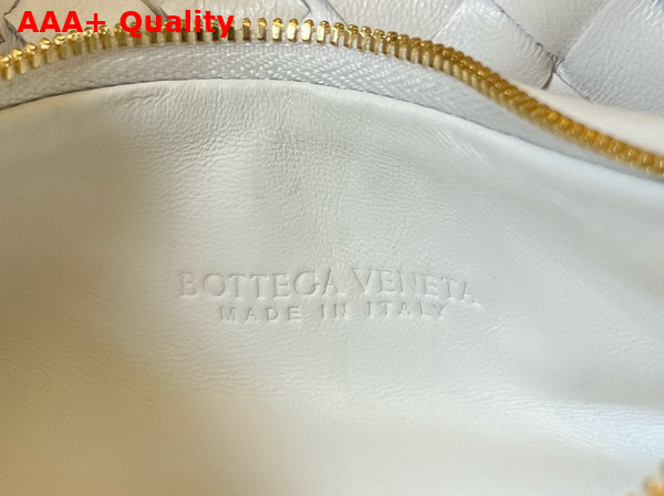 Bottega Veneta Small Gemelli Bag in White Intrecciato Leather Replica