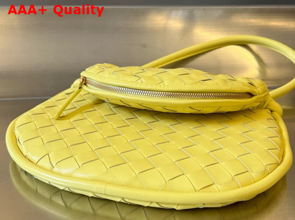 Bottega Veneta Small Gemelli Bag in Yellow Intrecciato Leather Replica