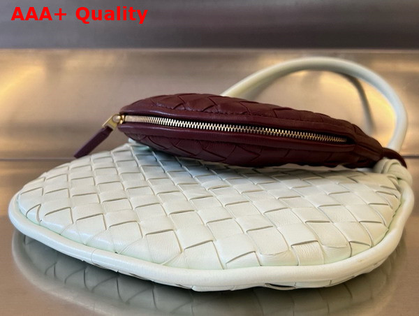 Bottega Veneta Small Gemelli Glacier Barolo Intrecciato Leather Replica