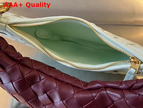 Bottega Veneta Small Gemelli Glacier Barolo Intrecciato Leather Replica