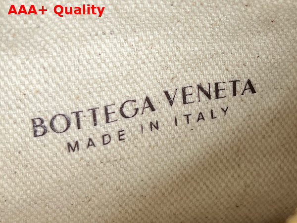 Bottega Veneta Small Gemelli Natural Fondant Raffia Crochet and Intrecciato Leather Replica