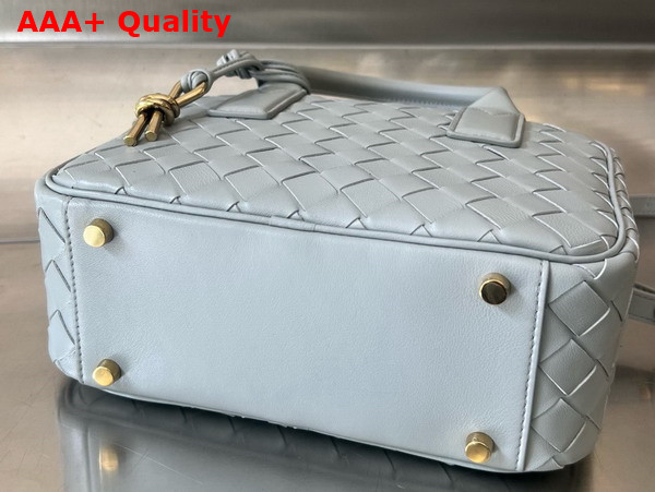 Bottega Veneta Small Getaway Top Handle Bag in Agate Grey Intrecciato Lambskin Replica