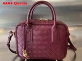 Bottega Veneta Small Getaway Top Handle Bag in Barolo Intrecciato Lambskin Replica