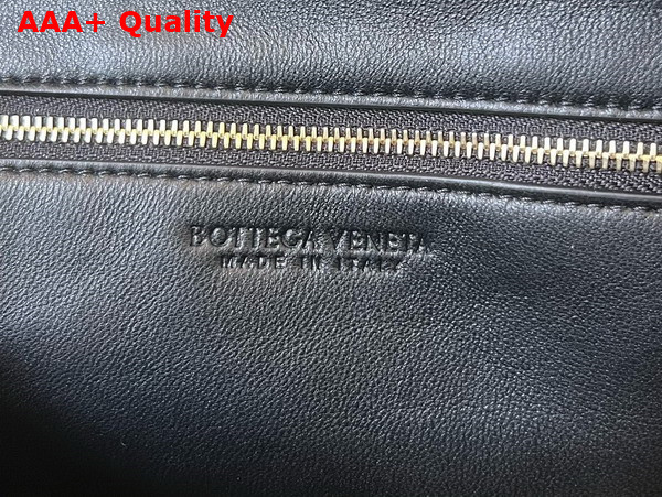 Bottega Veneta Small Getaway Top Handle Bag in Black Intrecciato Lambskin Replica