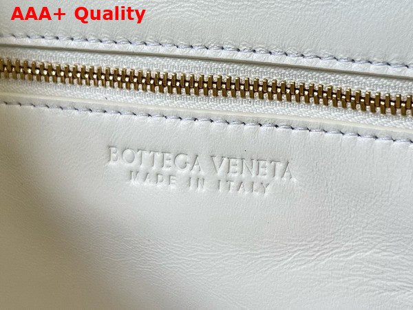 Bottega Veneta Small Getaway Top Handle Bag in White Intrecciato Lambskin Replica