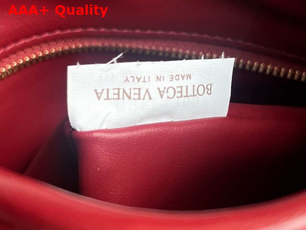 Bottega Veneta Small Hop Bag in Dark Red Intrecciato Calf Leather Replica