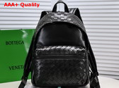 Bottega Veneta Small Intrecciato Backpack in Black Replica