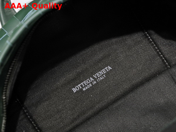 Bottega Veneta Small Intrecciato Backpack in Dark Green Replica