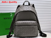 Bottega Veneta Small Intrecciato Backpack in Grey Replica