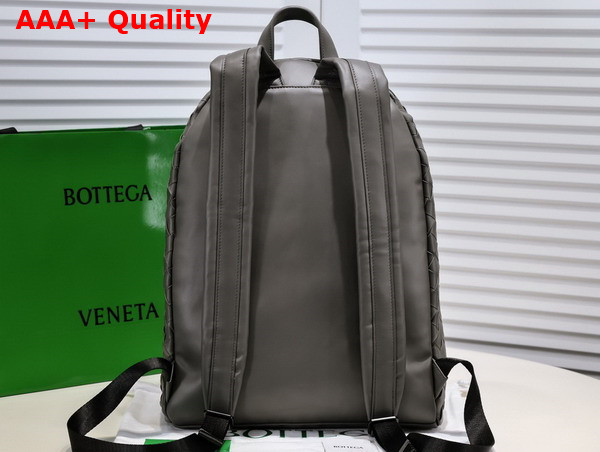 Bottega Veneta Small Intrecciato Backpack in Grey Replica