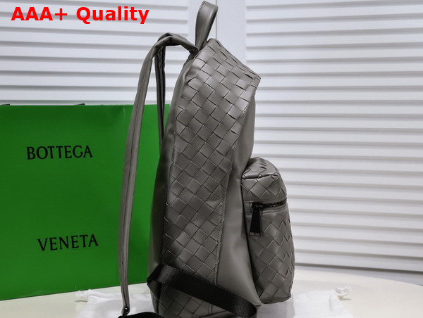 Bottega Veneta Small Intrecciato Backpack in Grey Replica