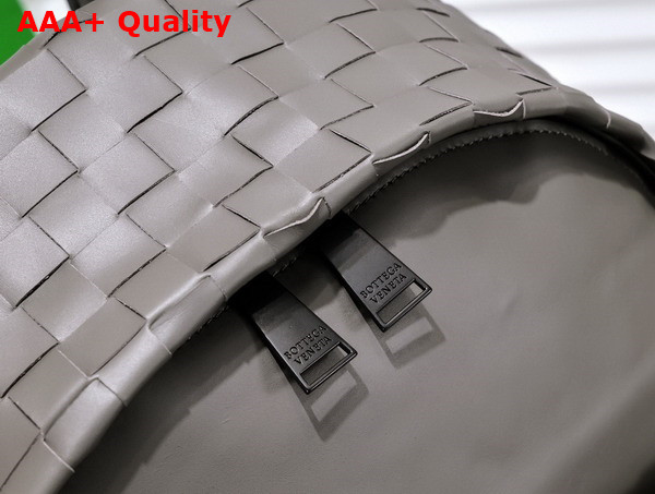 Bottega Veneta Small Intrecciato Backpack in Grey Replica