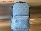 Bottega Veneta Small Intrecciato Backpack in Surf Intrecciato Leather Replica