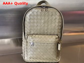 Bottega Veneta Small Intrecciato Backpack in Taupe Intrecciato Leather Replica