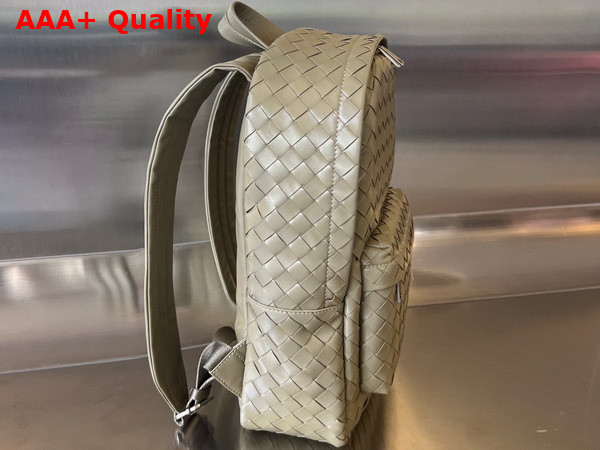 Bottega Veneta Small Intrecciato Backpack in Taupe Intrecciato Leather Replica