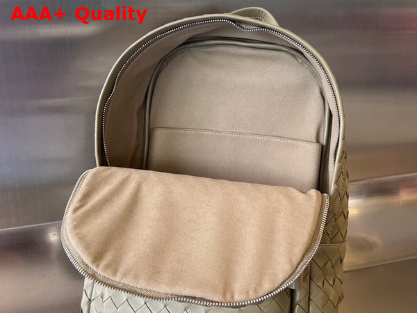 Bottega Veneta Small Intrecciato Backpack in Taupe Intrecciato Leather Replica