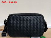 Bottega Veneta Small Intrecciato Camera Bag Black Replica