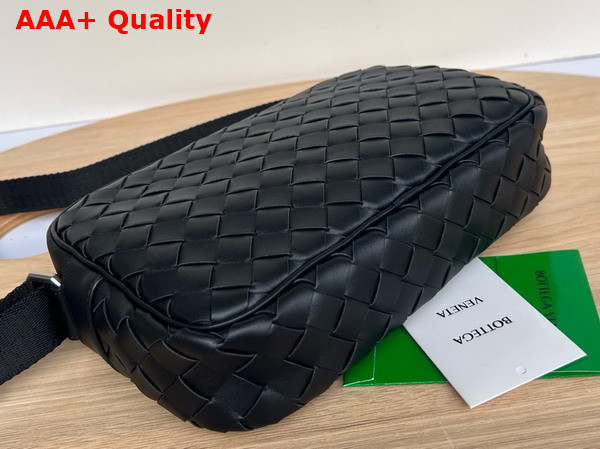 Bottega Veneta Small Intrecciato Camera Bag Black Replica