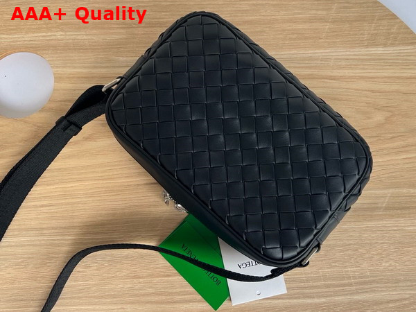 Bottega Veneta Small Intrecciato Camera Bag Black Replica