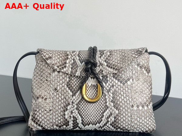 Bottega Veneta Small Liberta Crossbody Bag in Python Leather Replica