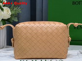 Bottega Veneta Small Loop Camera Bag in Almond Lamb Skin Replica