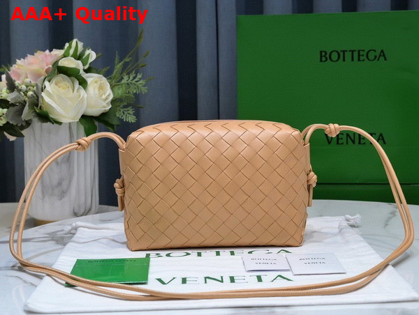 Bottega Veneta Small Loop Camera Bag in Almond Lamb Skin Replica